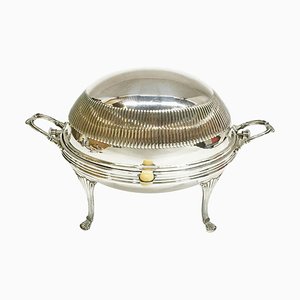 Oval Silver Plated Oyster Dish With Tilting Lid from Cooper Brothers Sheffield