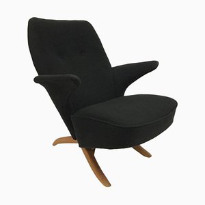 Black Penguin Lounge Chair by Theo Ruth for Artifort, 1950s
