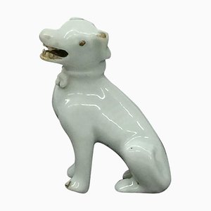 Chien Assis en Porcelaine de Chine, Dehua, Dynastie Qing, Epoque Kangxi