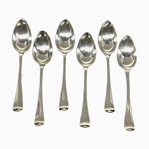 18th Century Dutch Haags Lofje Silver Spoons, The Hague, 1758, Set of 6