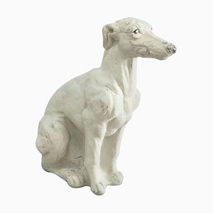 Statua in cemento di Whippet Dog