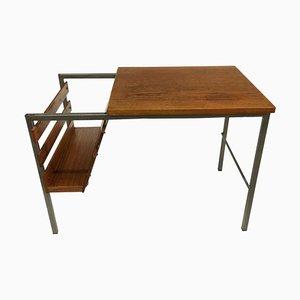 Teak Side Table With Magazine Rack