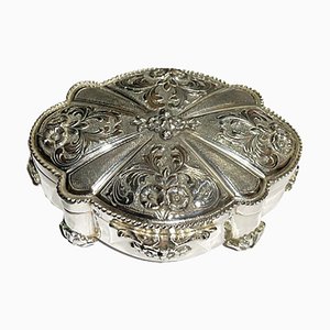 Italian Raised Silver Box, 1970s