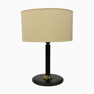 Lampe de Bureau en Cuir Noir, Italie