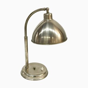 Lampe de Bureau en Chrome avec Abat-Jour Ajustable, 1930s