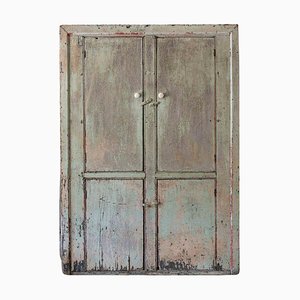 19th Century Rustic Painted Cupboard
