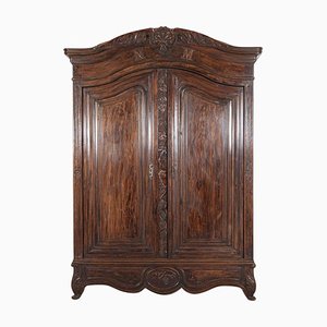 18th Century French Provincial Louis XV Walnut Armoire