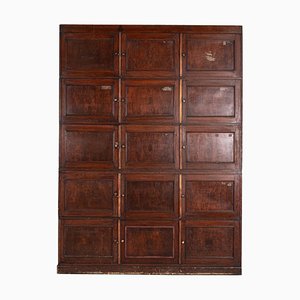 Large English Oak Solicitors Notary Deeds Cabinet