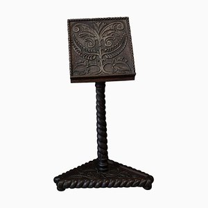19th Century English Carved Oak Bible Reading Stand