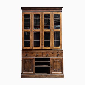 19th Century English Mahogany Glazed Bookcase