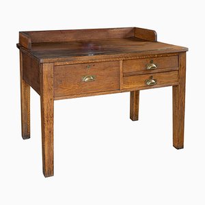 English Oak Draper's Table, 1920s