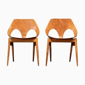 Chaises Mid-Century par Carl Jacobs pour Kandya, Set de 2