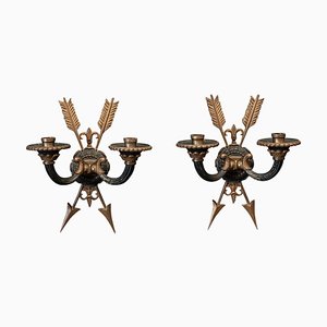 French Empire Revival Sconces, Set of 2