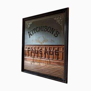 Espejo publicitario de la cervecería Aitchisons Pale Ale de Edimburgo, siglo XIX