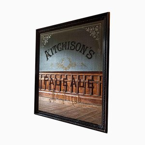 Grand Miroir Publicitaire Aitchisons Pale Ale d'Édimbourg, 19ème Siècle