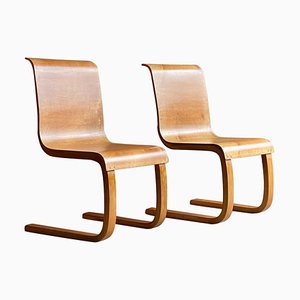 Model 21 Cantilever Side Chairs by Alvar Aalto for Finmar, Finland, 1935, Set of 2