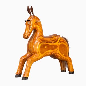 Decorative Wooden Horse, 1950s