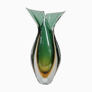 Italian Murano Artistic Glass Vase by Flavio Poli for Seguso, 1960s