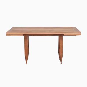 Mid-Century Oak Dining Table from Guillerme Et Chambron
