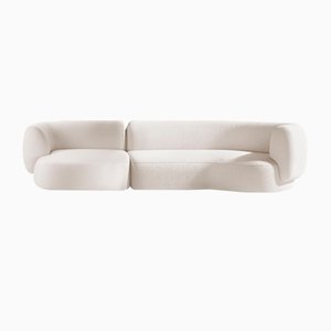 Set of Hug Modular Fabric Sofa by Ferrianisbolgi