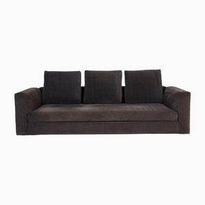 Gray Minotti Fabric Three Seater Couch