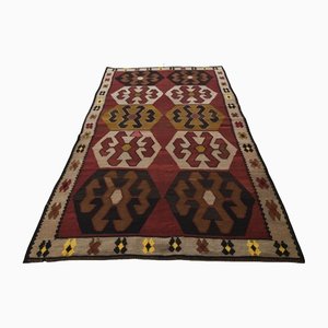 Tappeto vintage in lana kilim, Turchia, anni '60