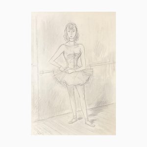 Henri Fehr, Danseuse, 1930, Pencil on Paper