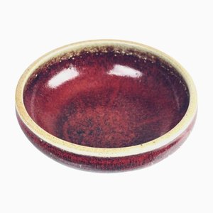 Bowl with Sangue De Boeuf Glaze by Henning Nilsson for Höganäs