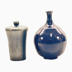 Vases par Sven Hofverberg, 1960s, Set de 2