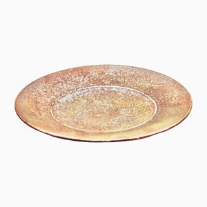 Hand geworfene Schale mit Rostiger Glasur von Stig Lindberg für Gustavsberg