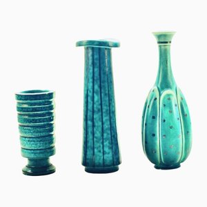 Argenta Vases by Wilhelm Kåge for Gustavsberg, 1950s, Set of 3