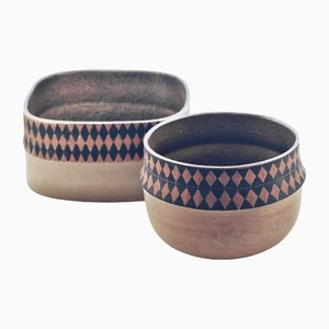 Mid-Century Silur Bowls by Stig Lindberg for Gustavsberg, Set of 2