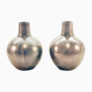 Bronze Vases from Bäckströms, Malmö, Sweden, Set of 2