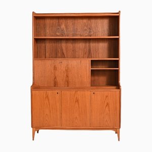 Vintage Scandinavian Library with Removable Desk