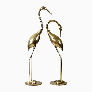 Mid-Century Brass Flamingo Sculptures from Apko, 1960s, Set of 2