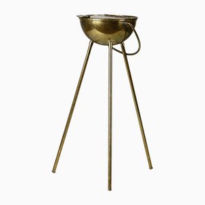 Brass Standing Ashtray by Harald Buchrucker, 1950s