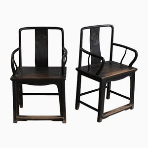 Chaises Officielles du Sud en Orme, Set de 2