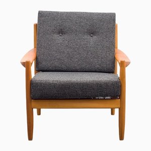 Sessel aus Kirschholz, 1960er