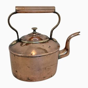 Antique George III Oval Kettle in Copper
