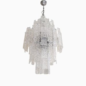 Lámpara de araña Sputnik italiana con martillo de cristal de Murano de Murano