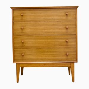 Mid-Century Chest of Drawers in Walnut by Alfred Cox, 1950s