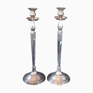 Candelabros vintage de plata. Juego de 2