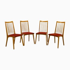 Beech Chairs, 1960s, Set of 4