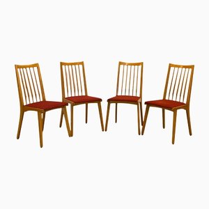 Chaises en Hêtre, 1960s, Set de 4