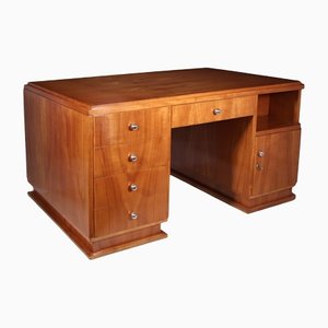Large Art Deco French Desk in Cherry, 1930