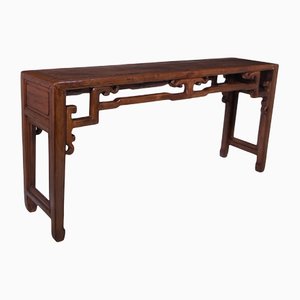 Antique Chinese Console Table in Elm