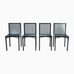Dutch Design Slat Chairs 1st Edition by Ruud-Jan Kokke, 1980s, Set of 4