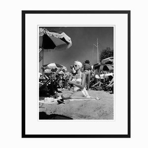 MPTV Archive, Grace Kelly on the Beach, 1955, Black and White Photograph