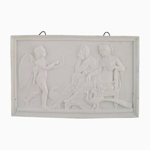 Plaque Murale Thorvaldsen Antique en Biscuit de Bing et Grondahl, 1870s / 80s