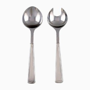 Salad Set in Sterling Silver by Koppel for Georg Jensen, Set of 2